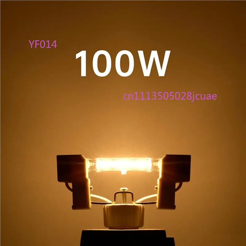 12Pcs R7s Halogen Bulbs 78mm 100W Dimmable Warm White 2800K 1800LM 230V J78 Linear Floodlight Lamps