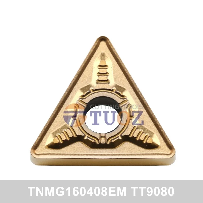 

100% Оригинальные твердосплавные вставки TNMG160408EM TT9080 R0.8 TNMG 160408 -EM TNMG160408 токарные инструменты с ЧПУ Токарный станок резак