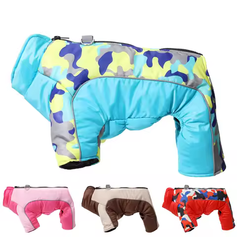 Pet Dog Jumpsuit Dog Cozy Clothes For Small Medium Dogs Cats Puppy Cat Windproof Jacket Chihuahua Schnauzer French Clothes Coat