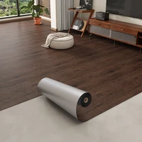 1/2 Roll of Pvc Thickened 3D Texture, Vintage Wood Grain Flooring, Self-Adhesive Coating, Easy to Remove and Replace, Peel and Stick, Waterproof, Wear-Resistant, Easy to Clean, Suitable for Indoor Use, DIY Floor Covering, Artist Home Renovation Flooring 6
