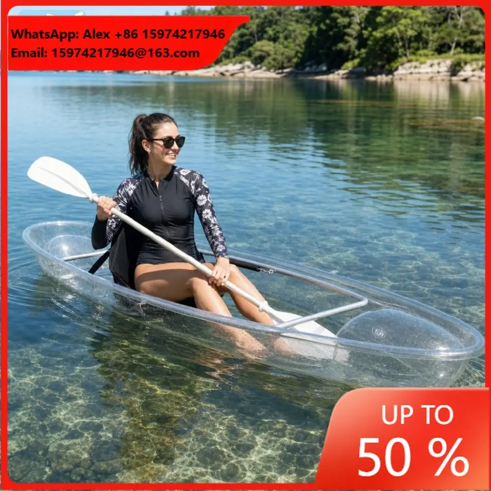 Clear Kayak 1 Seat Adjustable Seat Float Bag With Complete Set For Beach Custom From China Lumark Popular