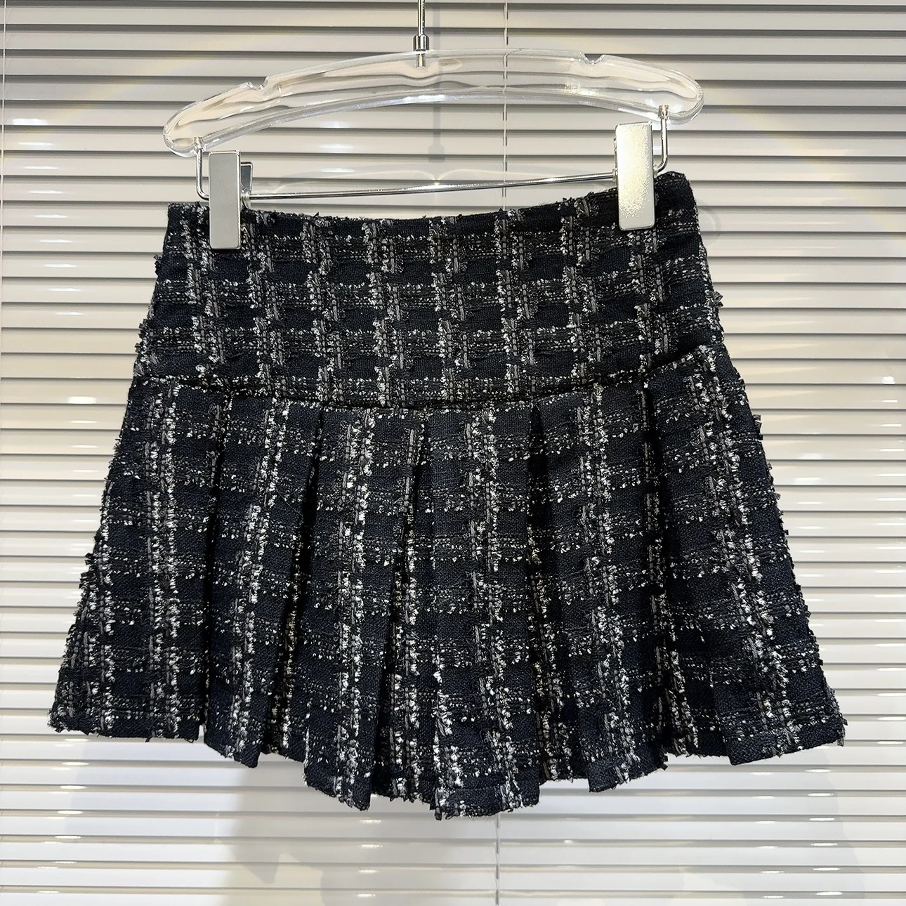 Conjunto de csa con lazo de estilo fragancia pequeña nueva de otoño 2025 de moda más falda de tweed para mujeres elega...