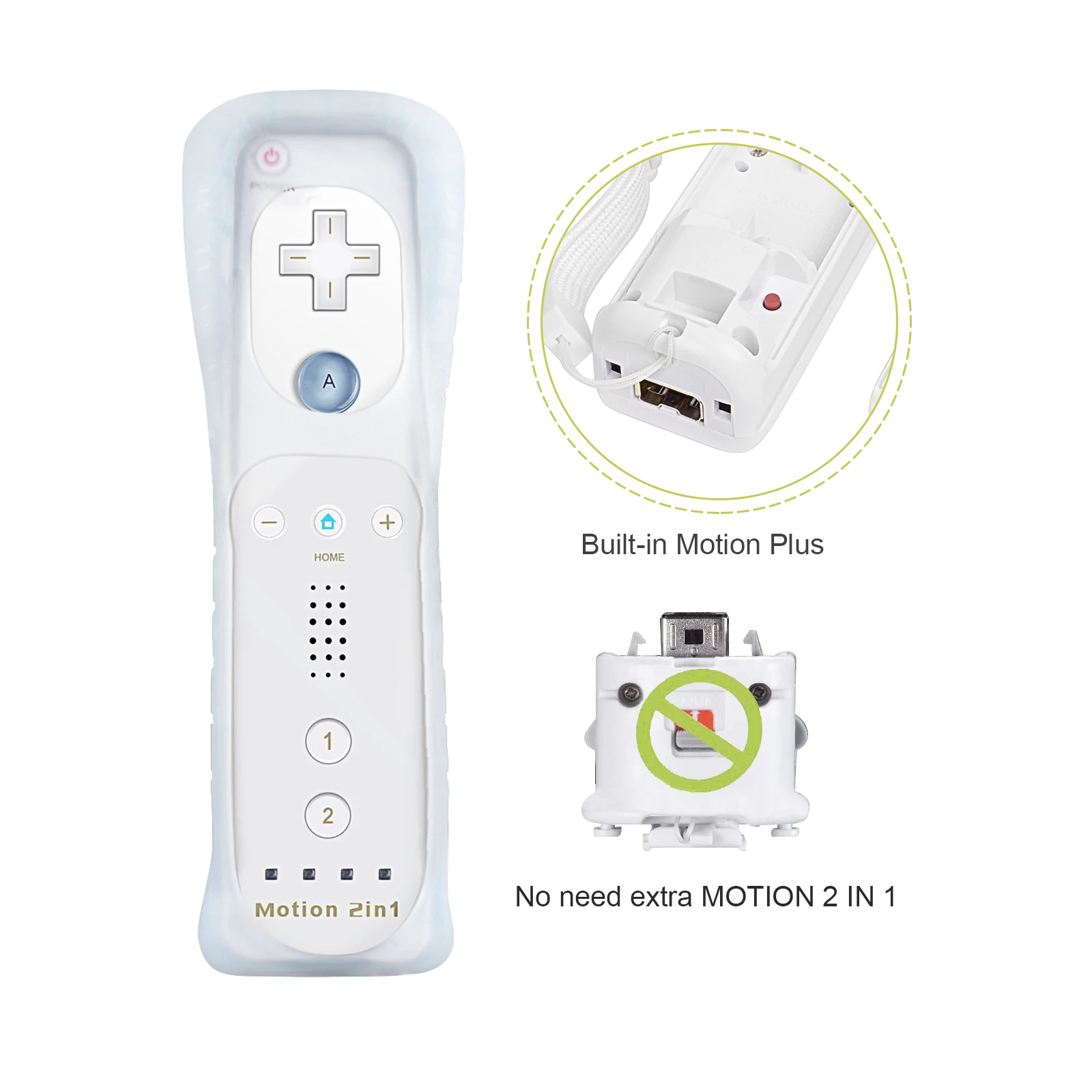 Built-in movimento mais controle remoto para nintendo wii controlador remoto nunchuck controlador sem fio gamepad controle