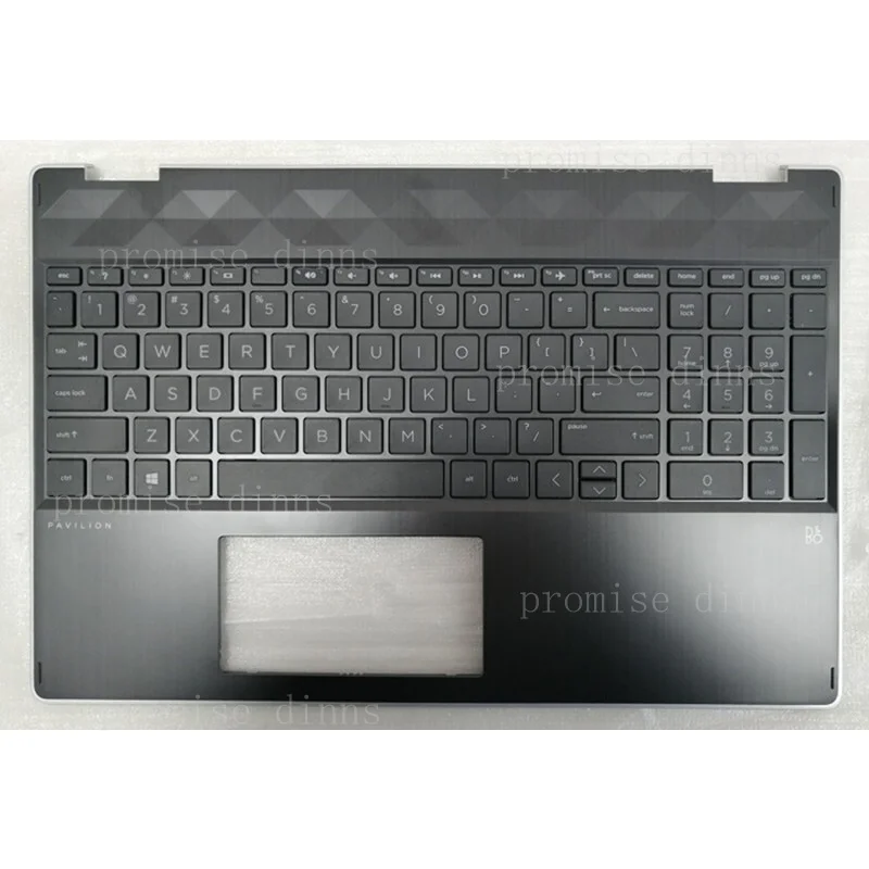 

M New Palmrest Upper Case w/US No Backlit KB For HP X360 15-DQ 15T-DQ TPN-W140