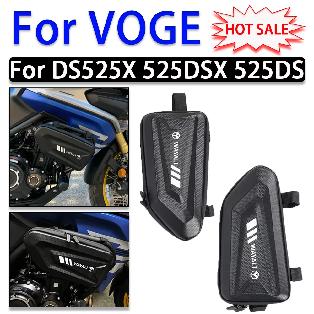 For VOGE Valico 525DSX 525DS DS525X DSX525 DSX 525 DS X 525X Motorcycle Side Bag Tool Bags Frame Bumper Rod Waterproof Storage