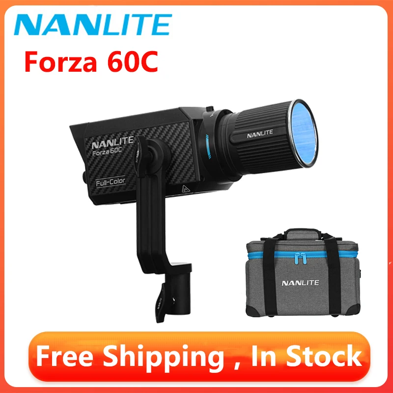 Nanlite Forza 60C 60W RGBW Bi-Color RGB LAC Studio Light for Photography LED Lamp Photographic Lighting Video Lights