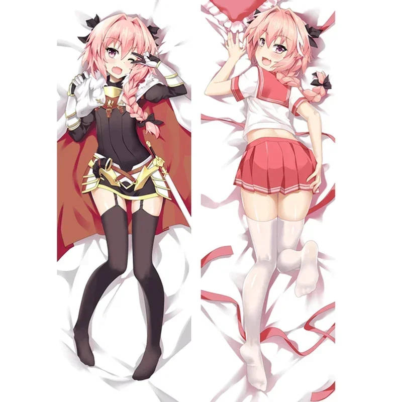 60x180cm Japanese Anime Fate/Apocrypha Rider Astolfo Dakimakura Otaku Hugging Cushion Cover Peachskin Fullbody Throw Pillow Case