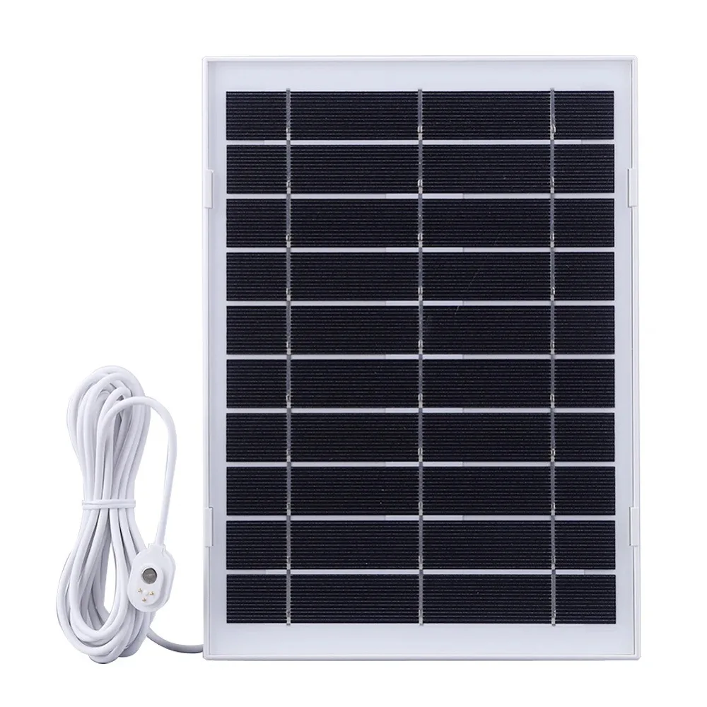 Monocrystalline 5V 8W Solar Panel Charger for Security Camera Surveillance Arlo Pro 4/Ultra 2/Pro 3/Ultra/Pro5S