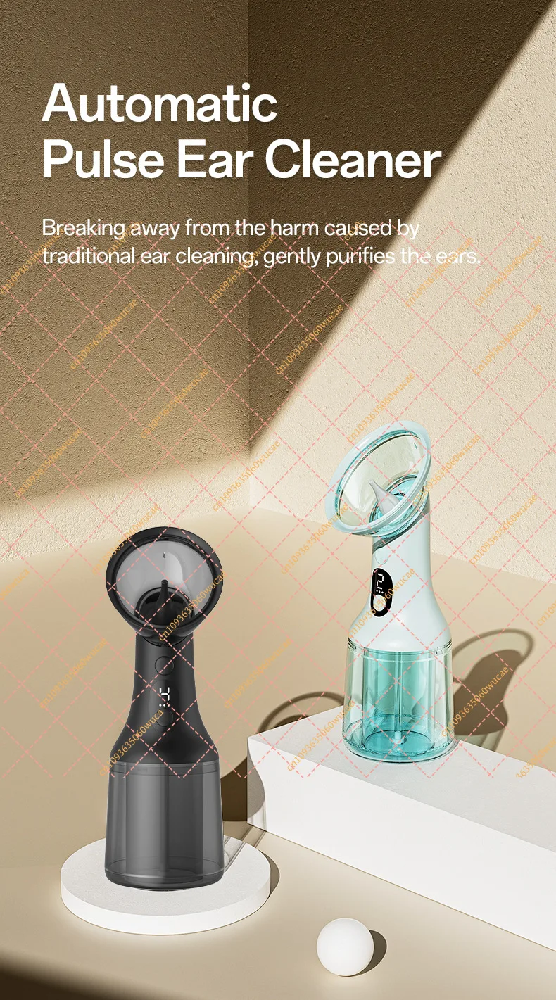 Portable Electric Ear Cleaner Adult Handheld Automatic Earwax Removal Device Safe Rinse Wash Tool Ear Care Hygiene Cleaning Kit