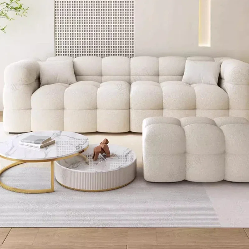 Velvet Lounge Biała Sofa Cloud Corner Floor Pokój Kanapa Sofa Sekcyjna Love Seat Articulos Para El Hogar Lounge Suites Meble