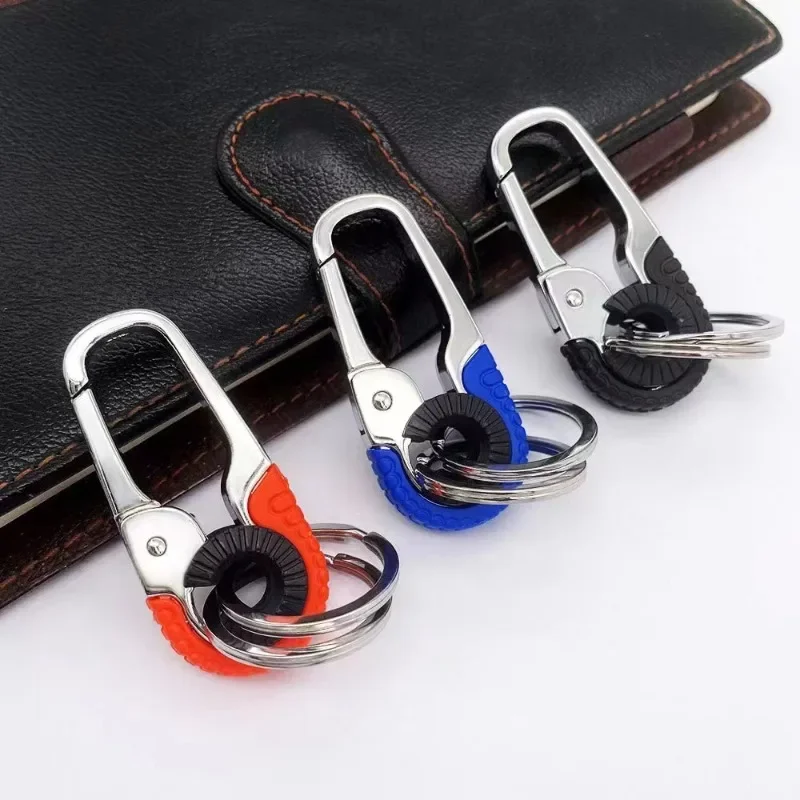 Creative Car Keychain Pendant Rotatable Carabiner Climbing Metal Key Buckle Carbine Key Ring Auto Car Accessories