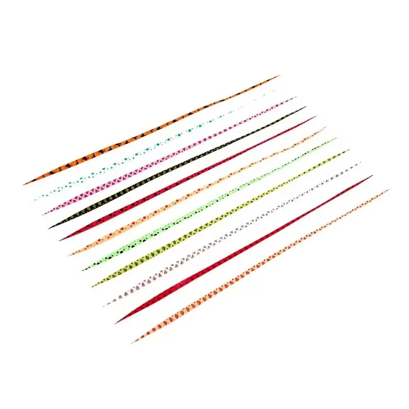 2023new 100PCS mixed colors Copper Slide Parts Fishing Fishing Equipment Snapper Skirts and Rubber Tie Mule Maintenance Supplies