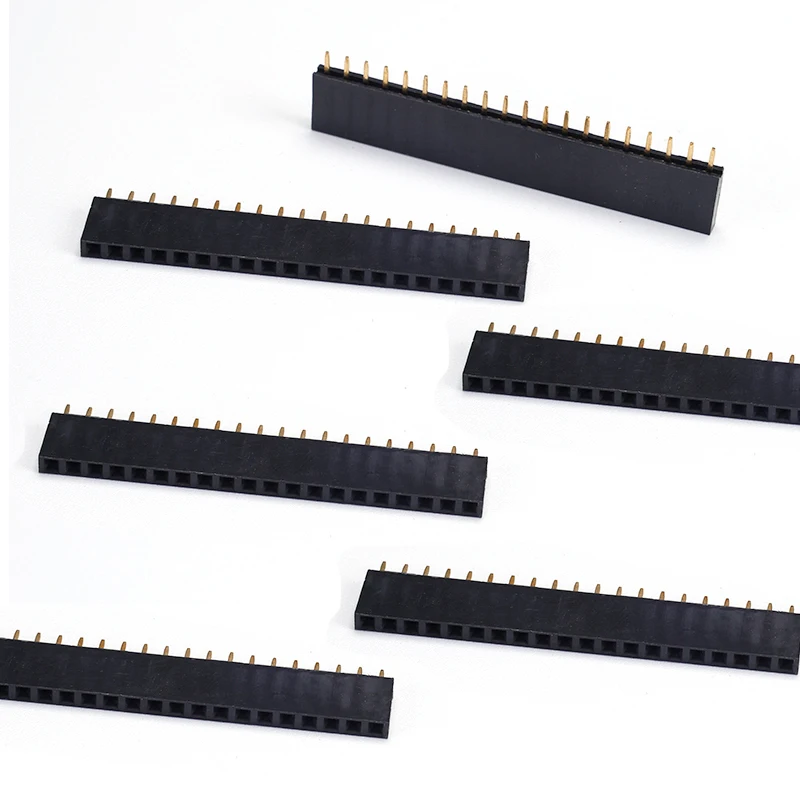 10Pcs 20Pin 2.54mm Single Row Female Pin Header Straight Socket Connector Pitch for Arduino 1x20