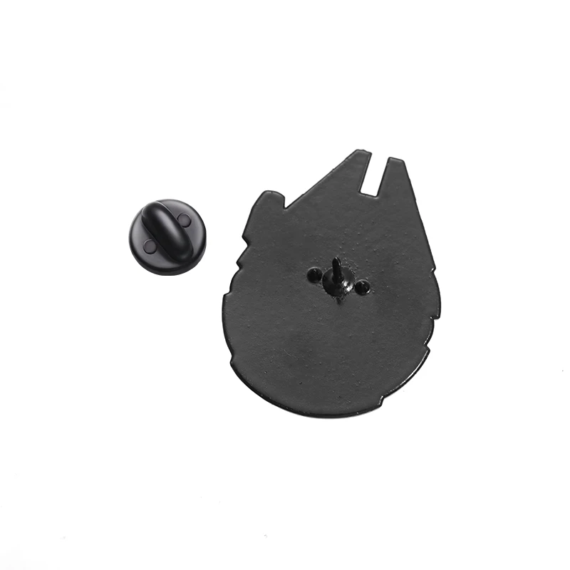 Creative Spaceship Model Enamel Pins Spacecraft Brooches Metal Lapel Backpack Badges Jewelry Gift for Friends Kids