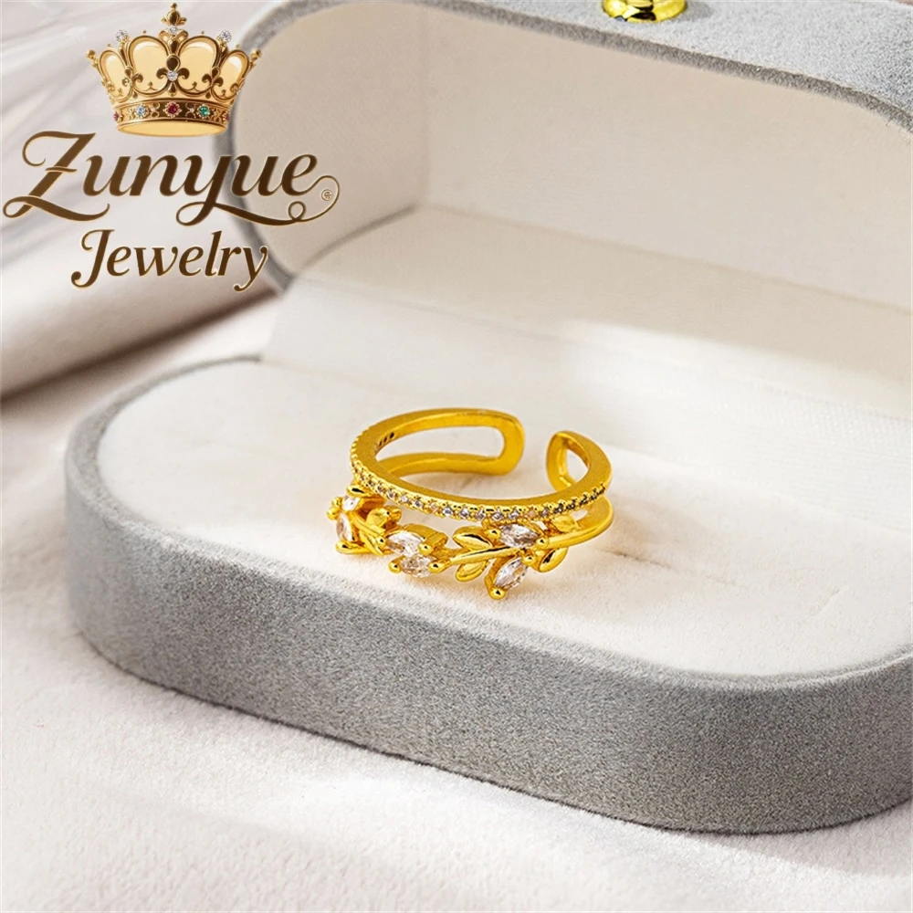 

High-End Sand Gold Flower Rings Luxury Quality Jewelry Handicraft Fashion Jewelry Best Selling Exquisite Charms Elegant Popular