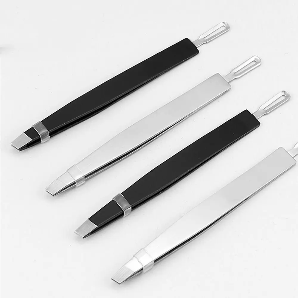 Acne Treatment Hair Pluckers Double Side Slant Eyebrow Tweezers Eyebrow Clip Ultra-thin Stainless Eyelash Tweezers