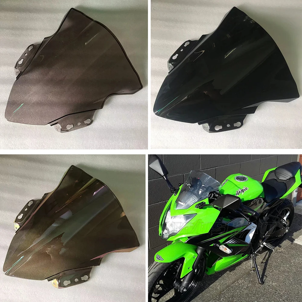 Motorcycle Windshield Parabrisas Windscreen Screen Wind Deflector For Kawasaki Ninja 250SL ZX250SL A B BX BX250 2014-2017 2018