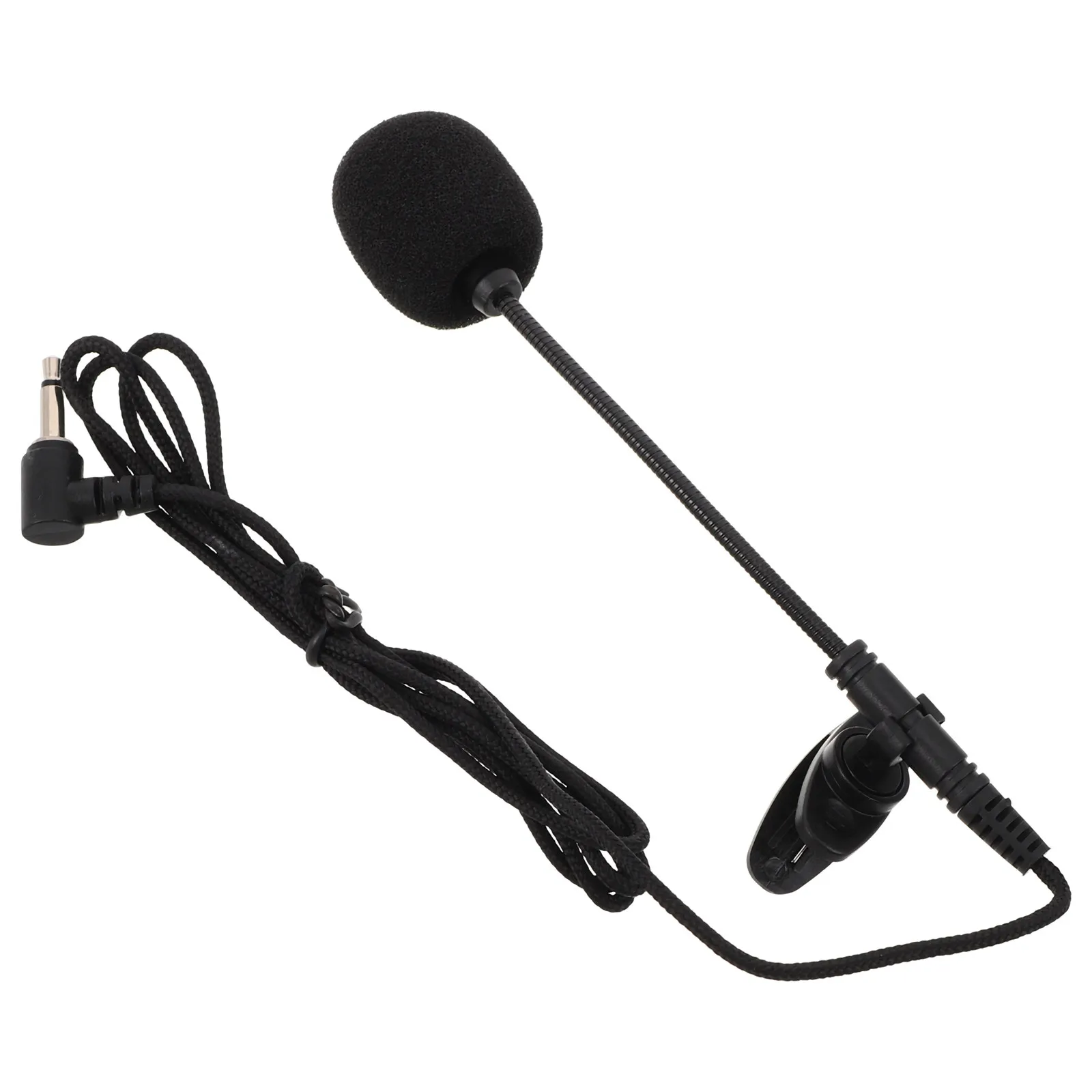 

Portable Instrument Microphone Wired Lavalier Collar Clip Extended Pickup Headset Amplifier Voice Audio Device