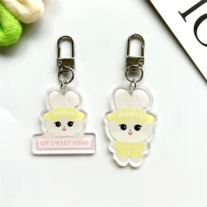 kpop lisa cartoonキーチェーンローズかわいいフィギュアペンダントジェニージスーバックパックキーリングアクセサリーファンギフト 12ベストセールスKPOPバラ-1