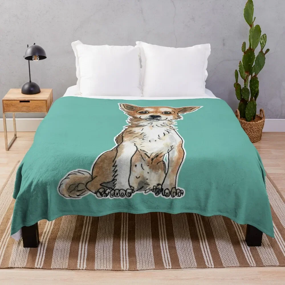

Long hair chihuahua Throw Blanket Hairys Multi-Purpose Blankets