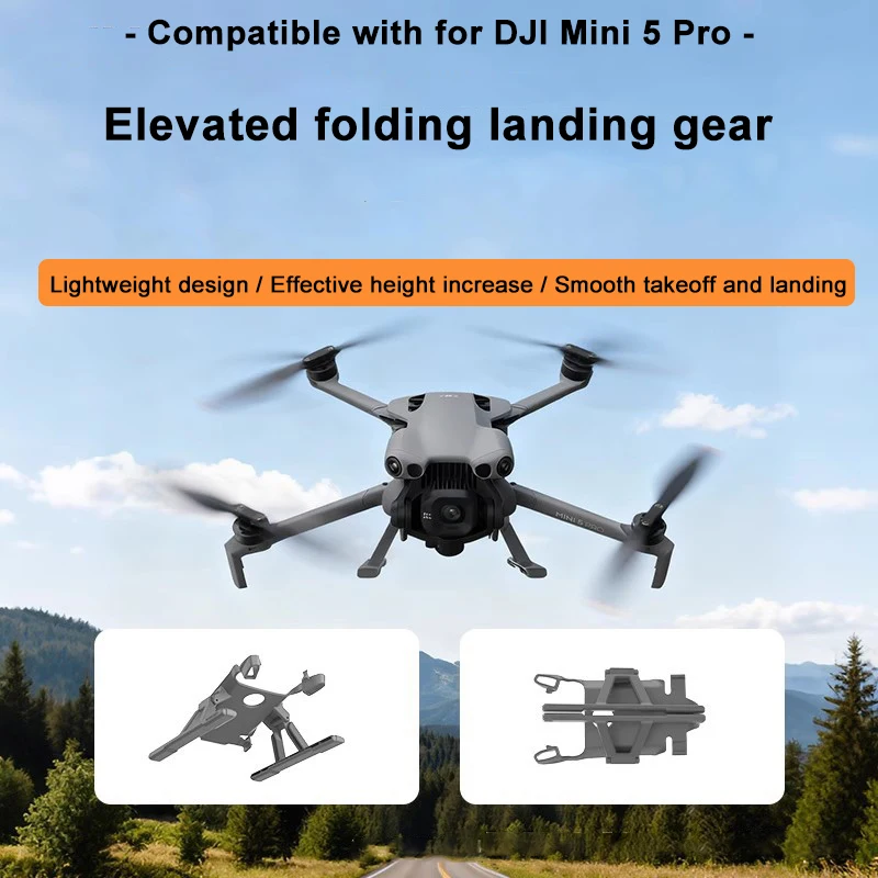 

For DJI Mini 5 Pro Drone Landing Gear Support Leg Gimbal Camera Lens Heighten Anti-collision Protect Bracket Drone Accessories