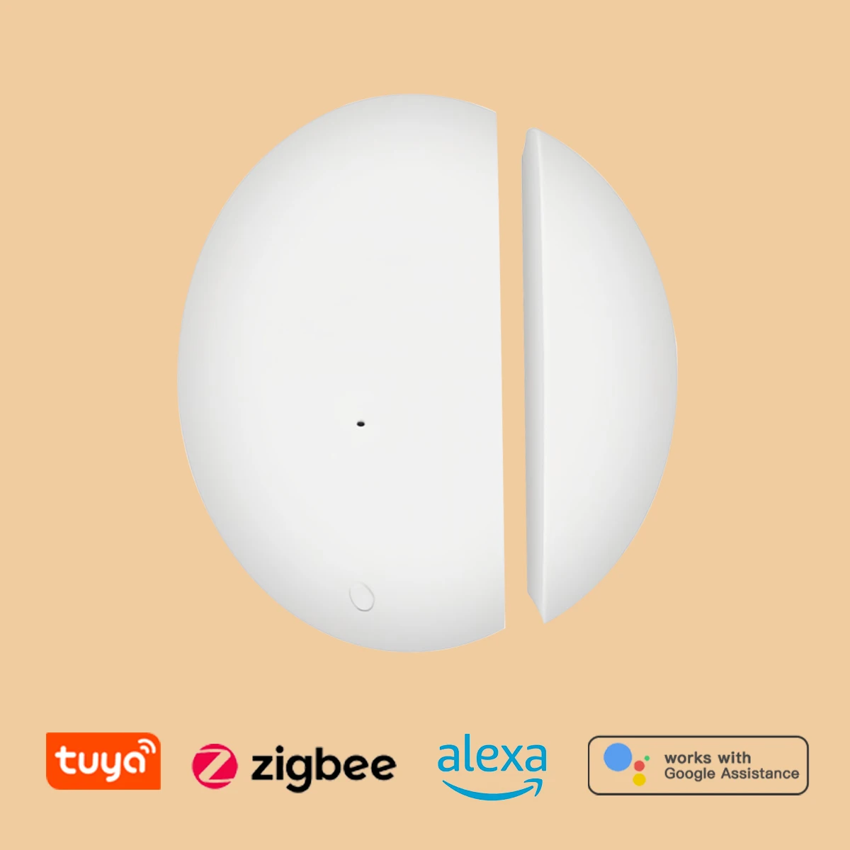 

Tuya Zigbee Smart Door Window Sensor Door Open Closed Detector Security Protection Alexa Google Home Voice Assistant Control