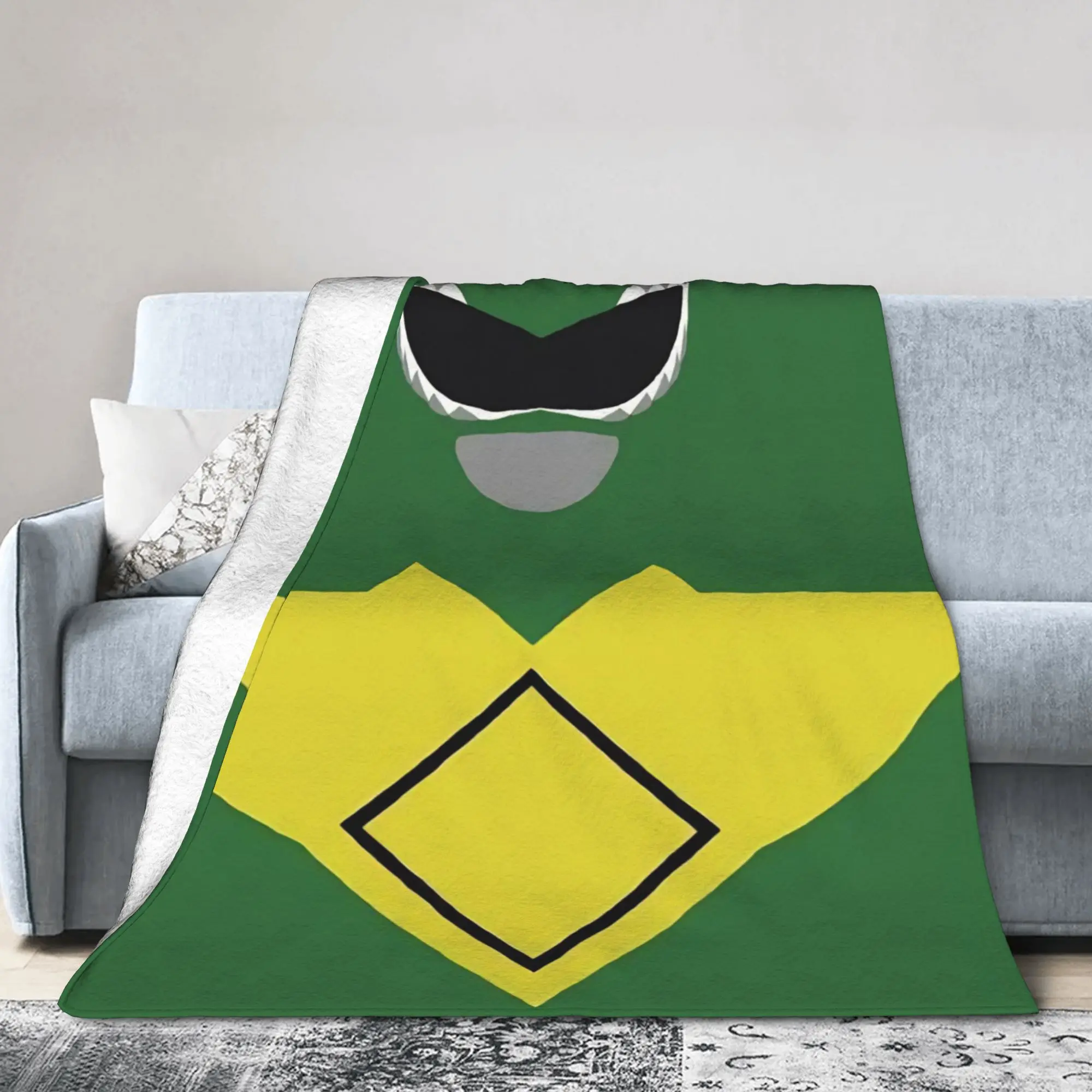Green Ranger Plush Blanket Power R-Ranger Customized Throw Blanket for  Sofa Bedding Lounge 150*125cm Quilt
