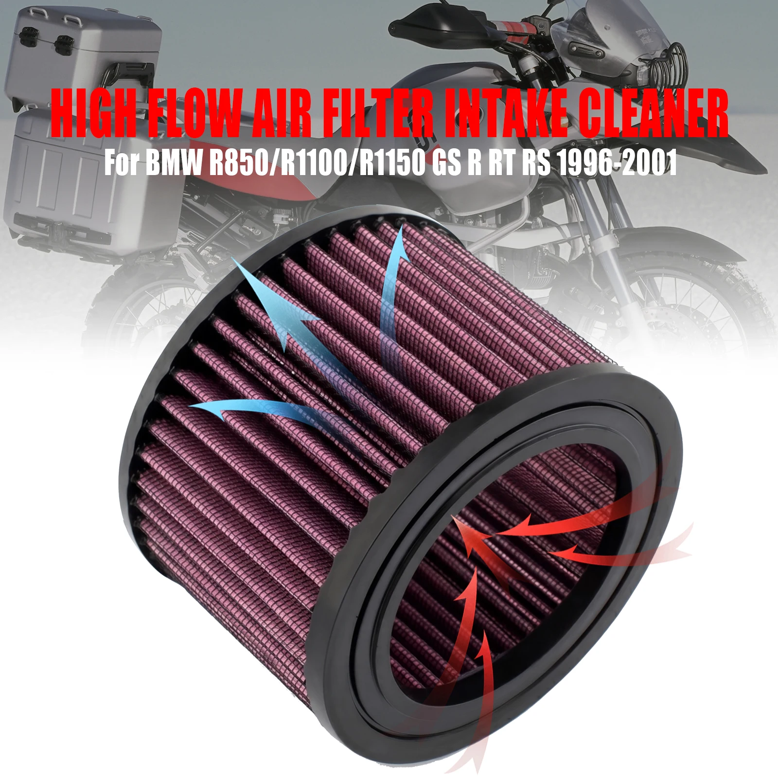 Motorcycle High Density Air Filter for BMW R850/R1100/R1150 GS R RT RS 1993-2006 R850R R1100GS ABS R1150GS Adventure ROCKSTER