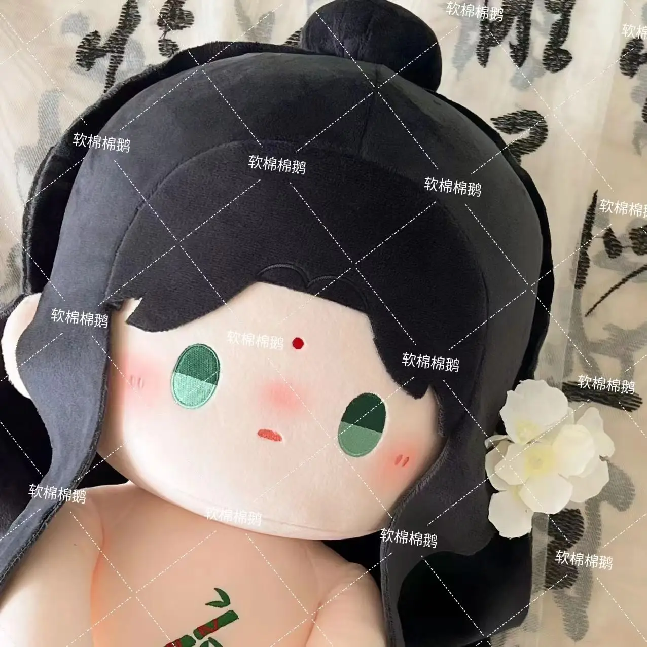 Anime Scum Villain Self Saving System Shen Qingqiu 40CM Soft Plush Doll Body Cosplay Dress Up Toy Sitting Posture Pillow