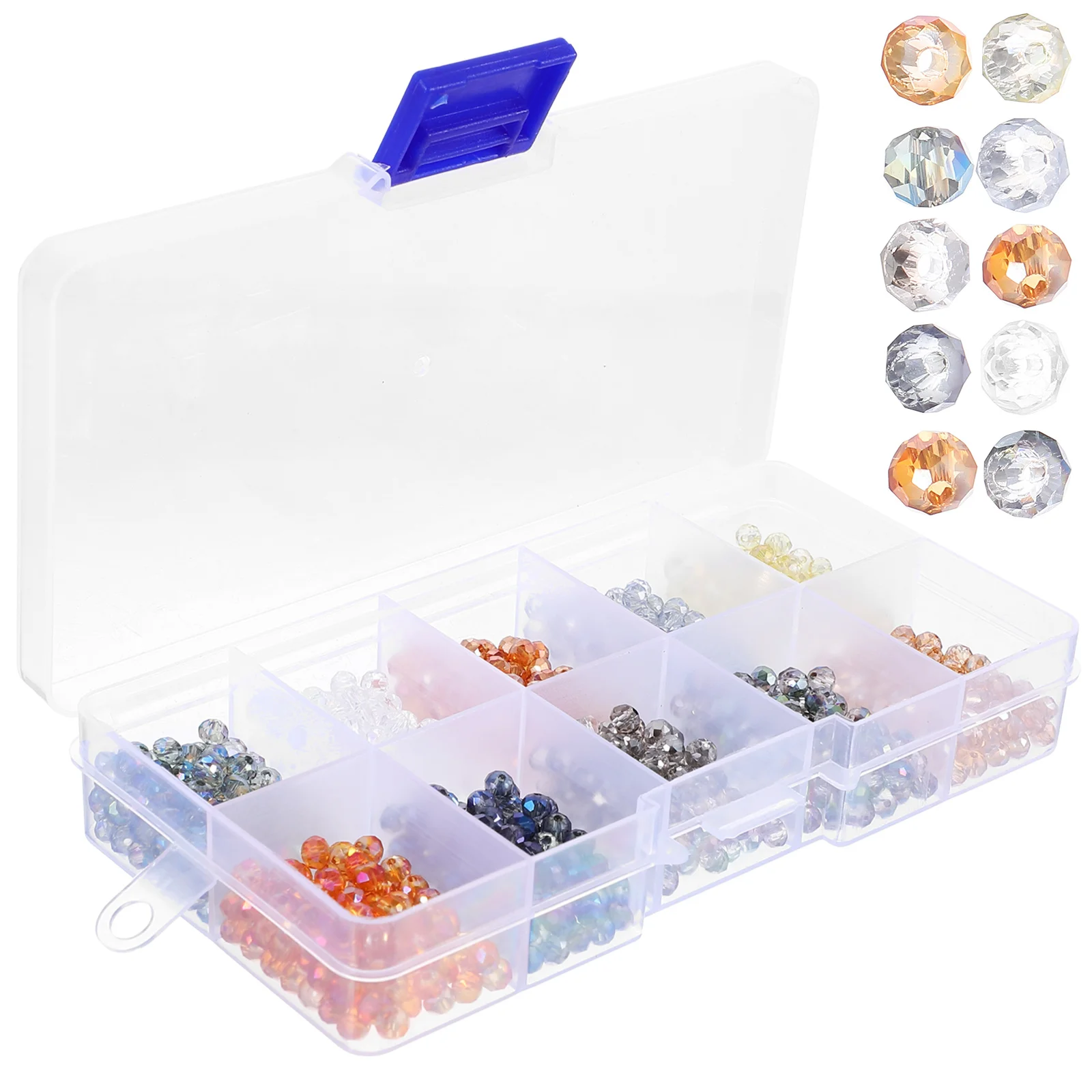 

1 Box Glass DIY Beads Spacer Small Hole Loose for Jewelry Making Craft Handmade Bracelet Necklace Headdress Decorative Charms