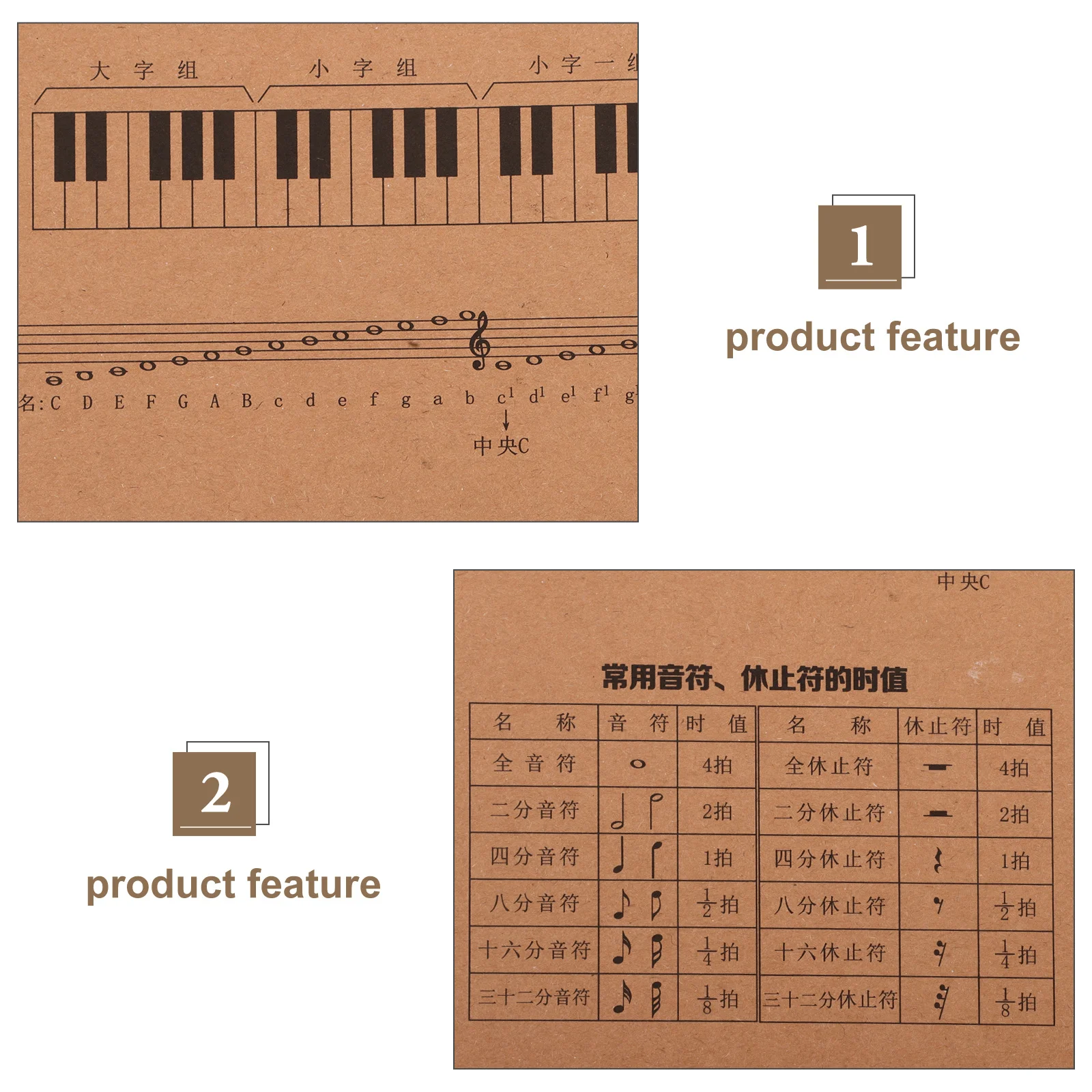 10 pcs Five-Staff Notebook Portable For Guitar Piano Composition Blank Sheet Music Book Chord Manuscript Notebook Music Practice