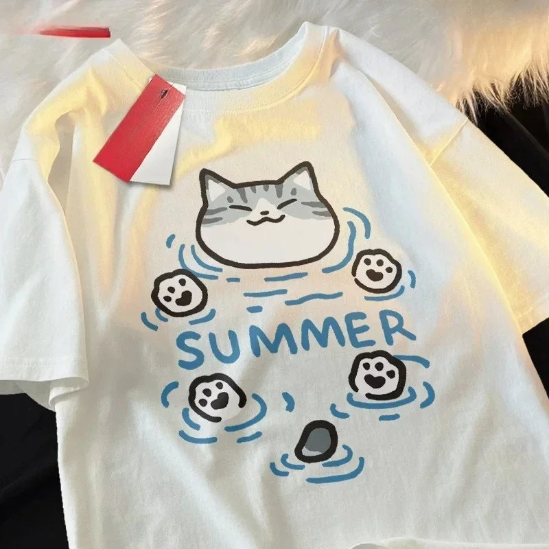 

Piao Mao Gou Original Shiba Inu Beauty Short Short-sleeved T-shirt Female Casual Loose Summer Breathable T-shirt Women Clothing