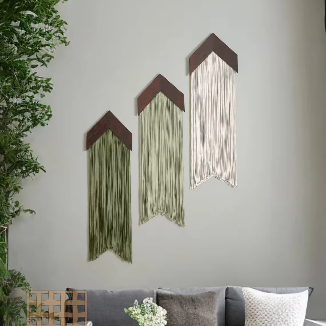 Cloud Macrame Wall Hanging Shelf Boho Home Decor Shelves On Wall Wood Decoration for Bedroom Living Room Nursery Christamas Gift