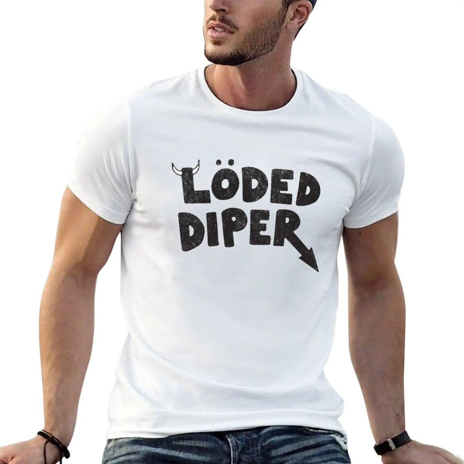 

Loded Diaper T-Shirt t shirts for man graphic funny t shirt men 100% cotton luxury brand T-Shirt