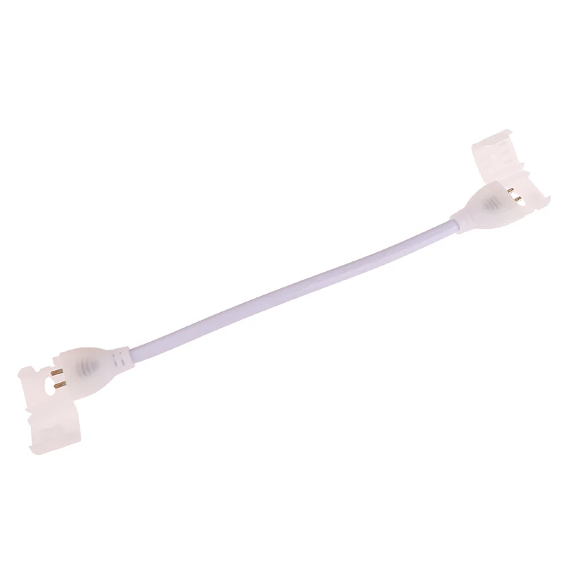 [New] 220V EU LED Strip Plug For Cob 360LEDs 12mm Light Strip Connector 2pin COB Led Strip Light Fix Clips Connector Accessories view 2