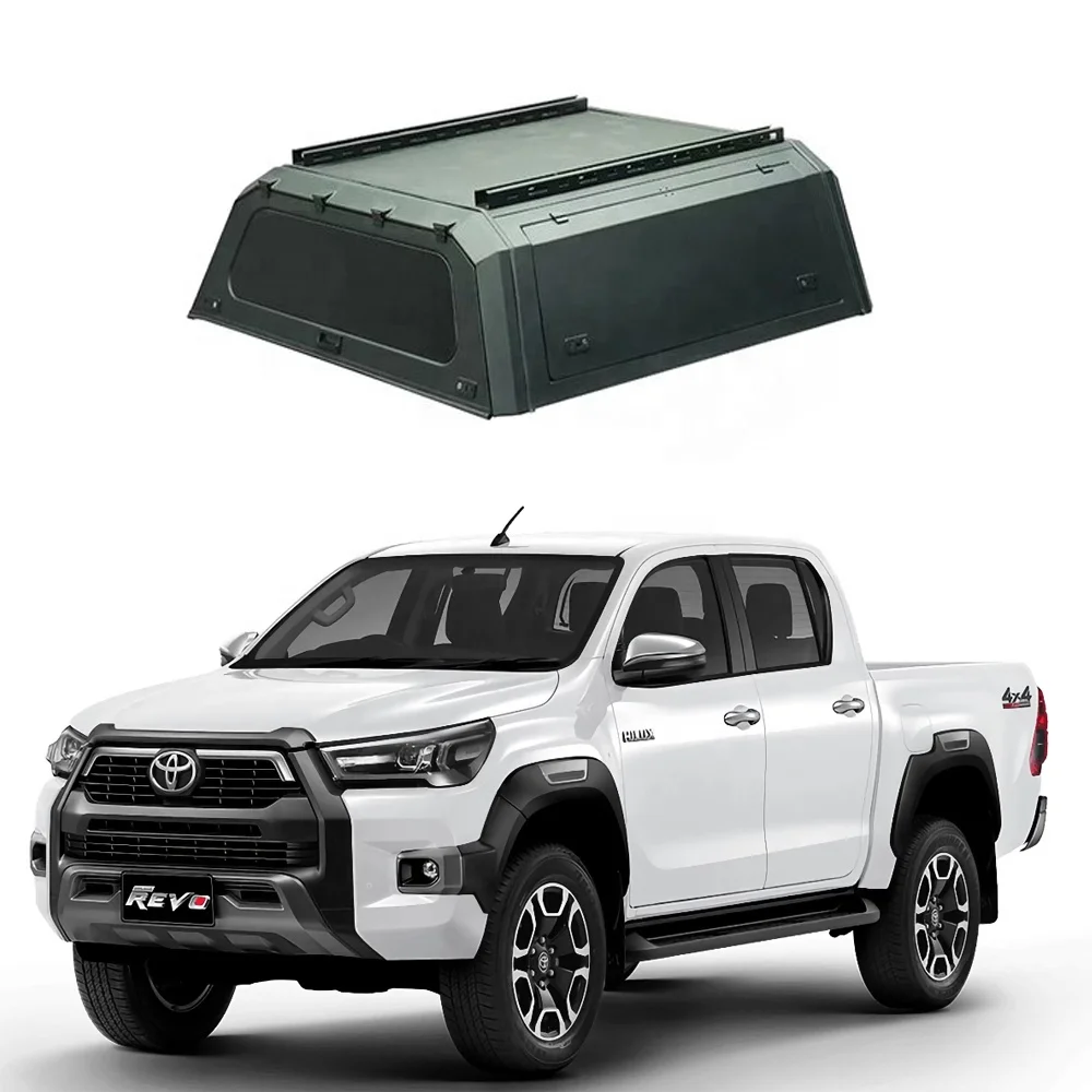 4x4 Aluminum Alloy Steel Single Dual Cab Pickup Truck Bed Hardtop Topper Canopy For Hilux Vigo Revo 2005-2014 2015-2021