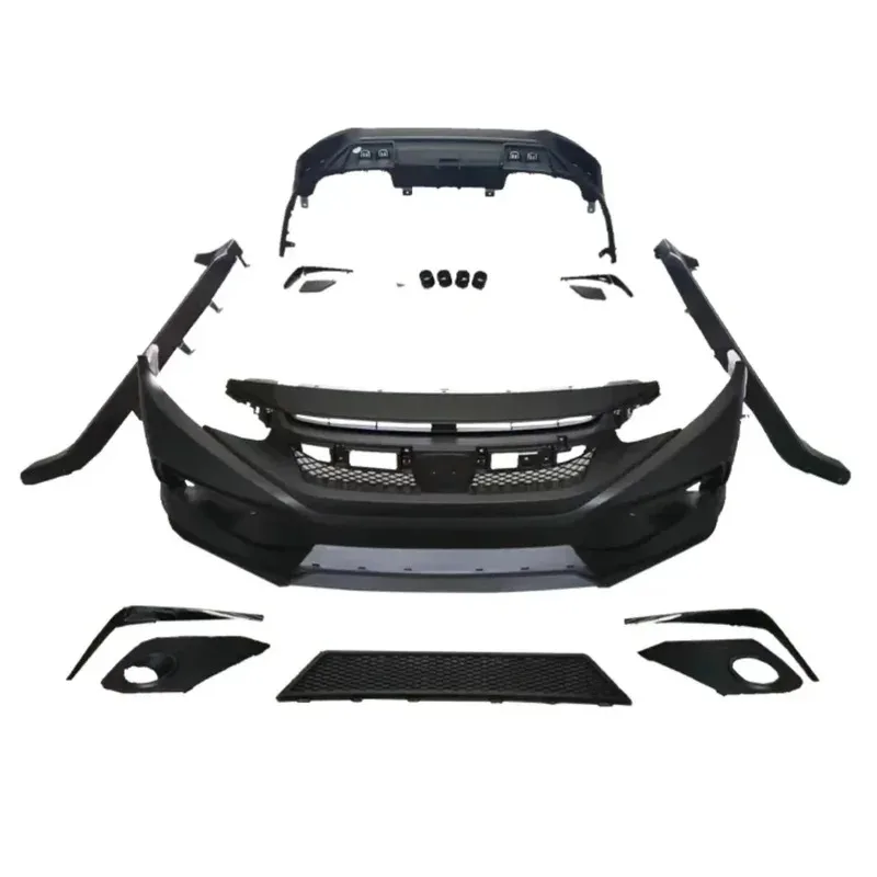 

FOR 10th 2016-19 Car Surround Body Kit front rear bumper Side skirt
