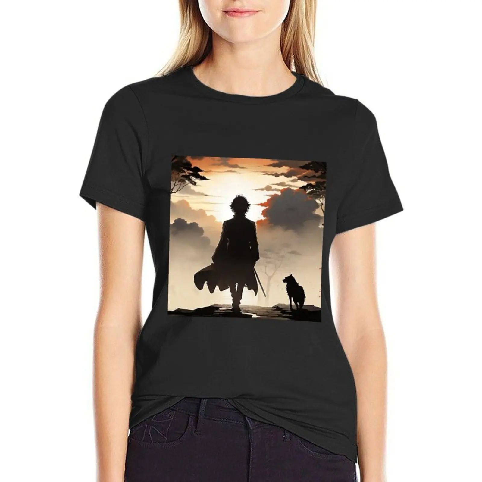 

Dazai Osamu Stray Dogs T-Shirt korean fashion funnys customs design your own western t-shirt dress for Women