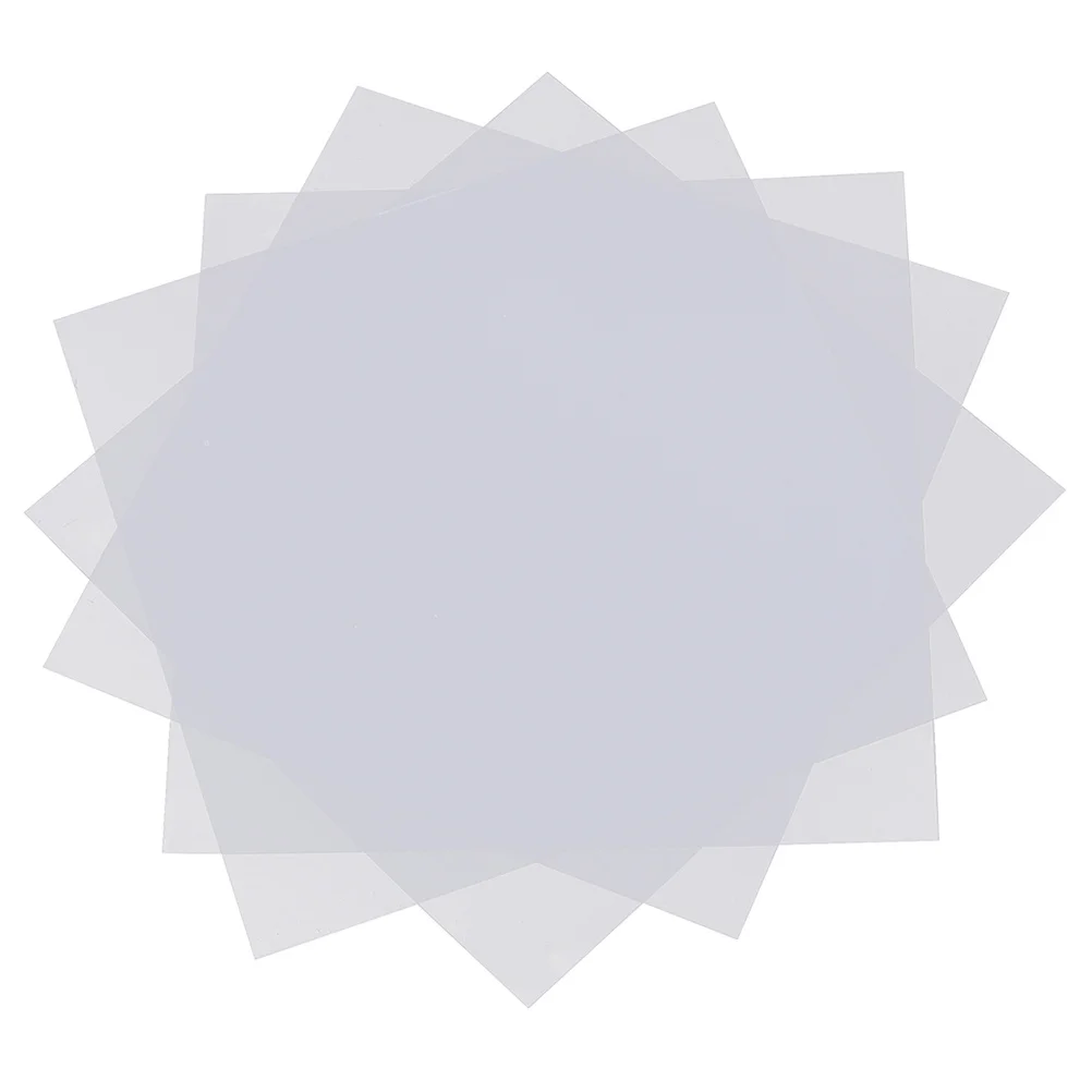 

20pcs Plastic Template For Diy Crafts Beads Puzzle Ironing Paper Transparent Heat Resistant Kids Educational Accessory