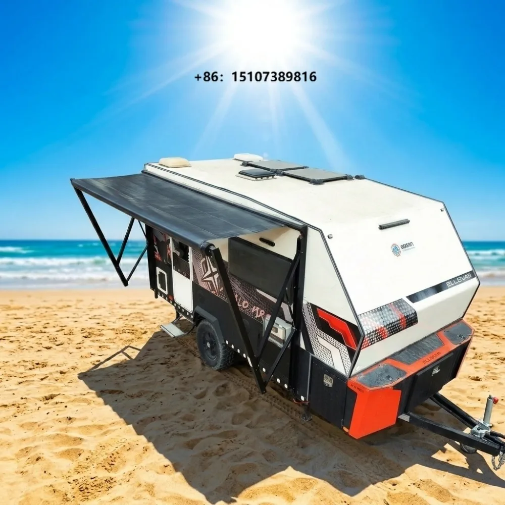 Awnlux SA5710 Sun Shade RV Accessories Camping Travel Trailers Motorhome Caravan Solar Awning With Led Light Strip