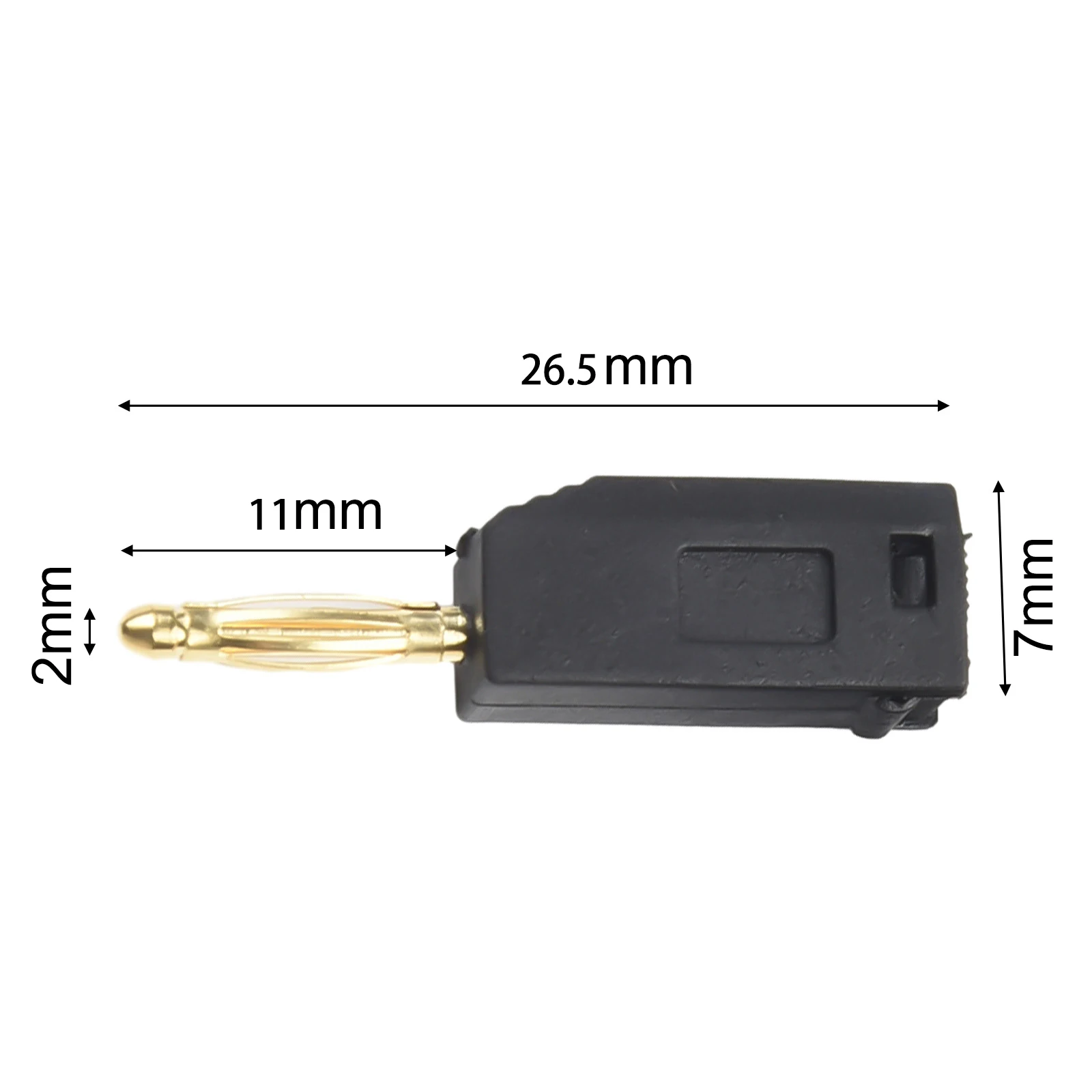 10PCS 2MM Banana Electrical Connector with Four Leaf Head Design for Secure Insertion and Removal in Test Setups