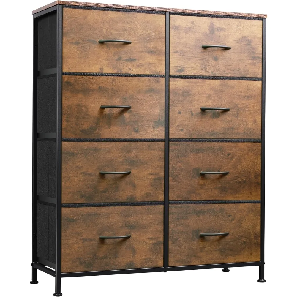 

Fabric dresser in bedroom, dresser with 8 drawers, storage tower with cloth box, double dresser, closet chest of drawers