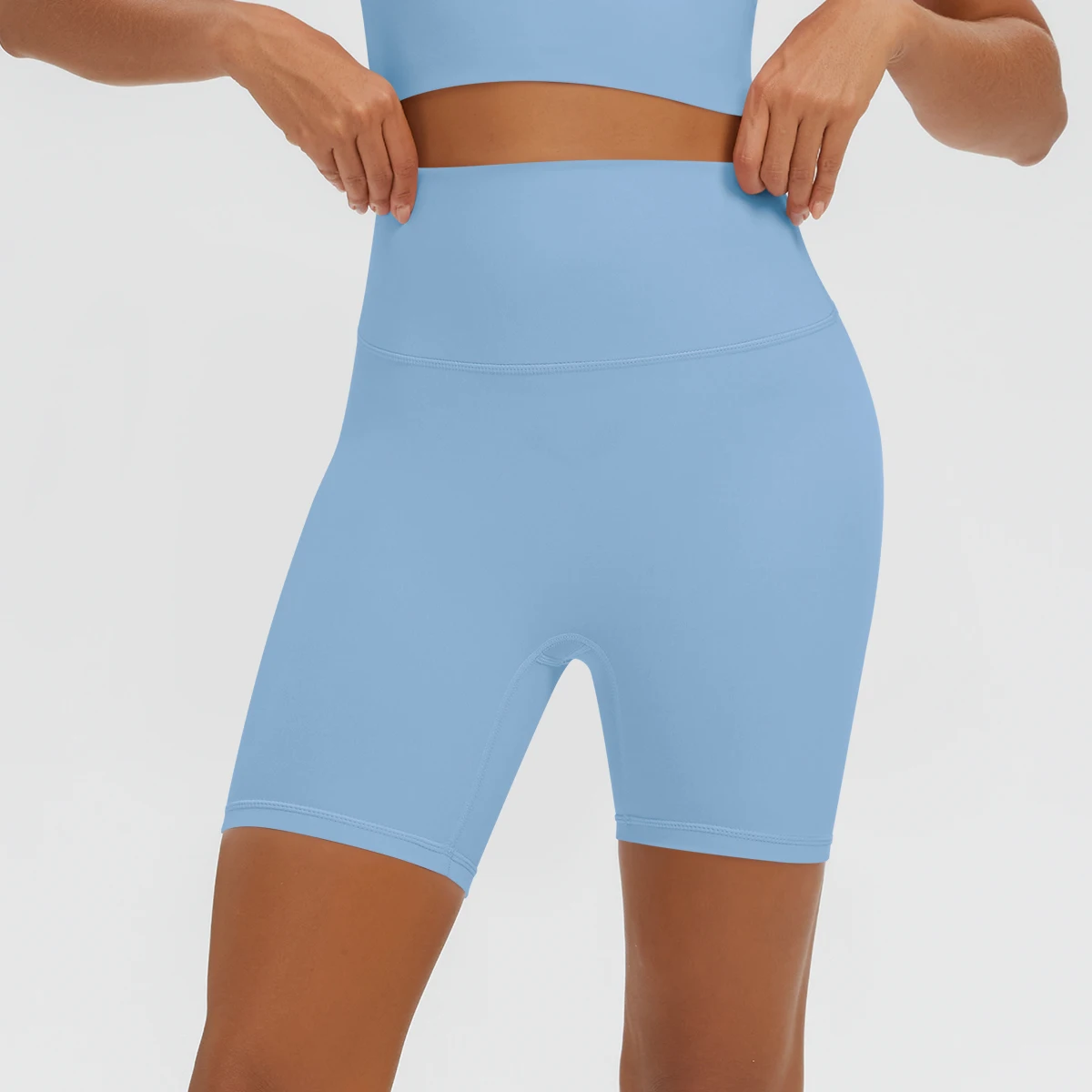 Damen Fitness Yoga Shorts Atmungsaktive Hüftformende Schnelltrocknende Sportshorts Sommer Gym Laufshorts mit Push-Up-Effekt für Frauen – Detail 21
