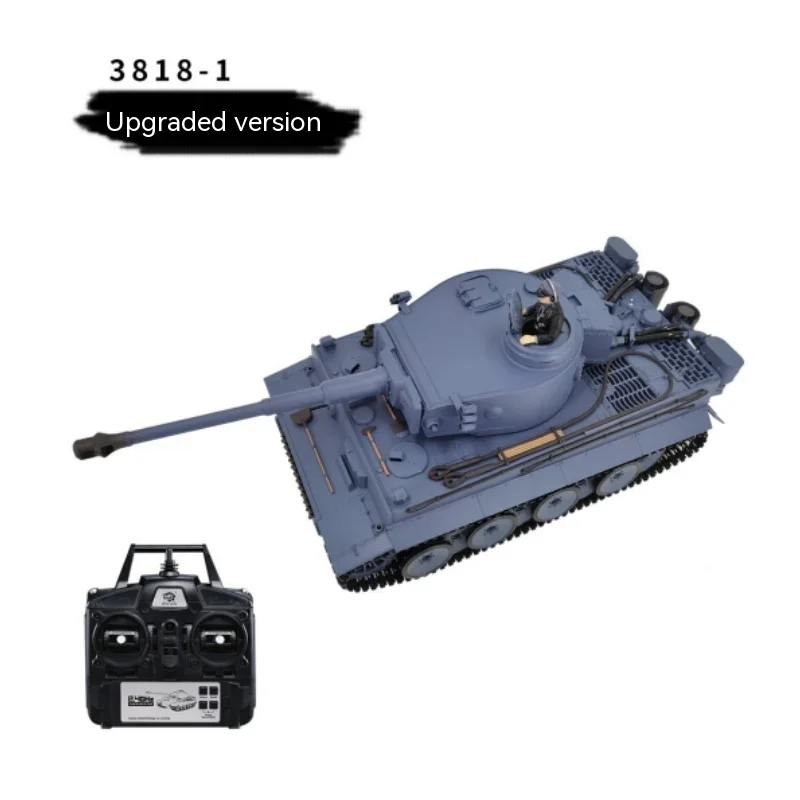 Henglong 3818-1 tigre alemão, 1:16, camuflagem, tanque de controle remoto pesado, efeito sonoro, carro de brinquedo