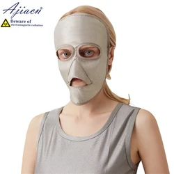 Masque facial anti-rayonnement avec doublure en soie de mûrier, protecteur de la santé du visage, blindage contre les rayonnements électromagnétiques, recommandé