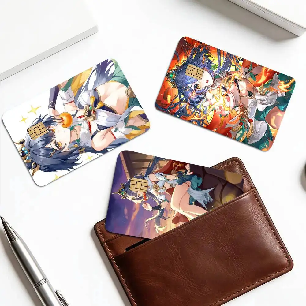 Yunli Animated Game Honkai Star Rail Card Sticker Cartoon Art Credit Card Skin Anti Scratch Bank Debit Card Decal