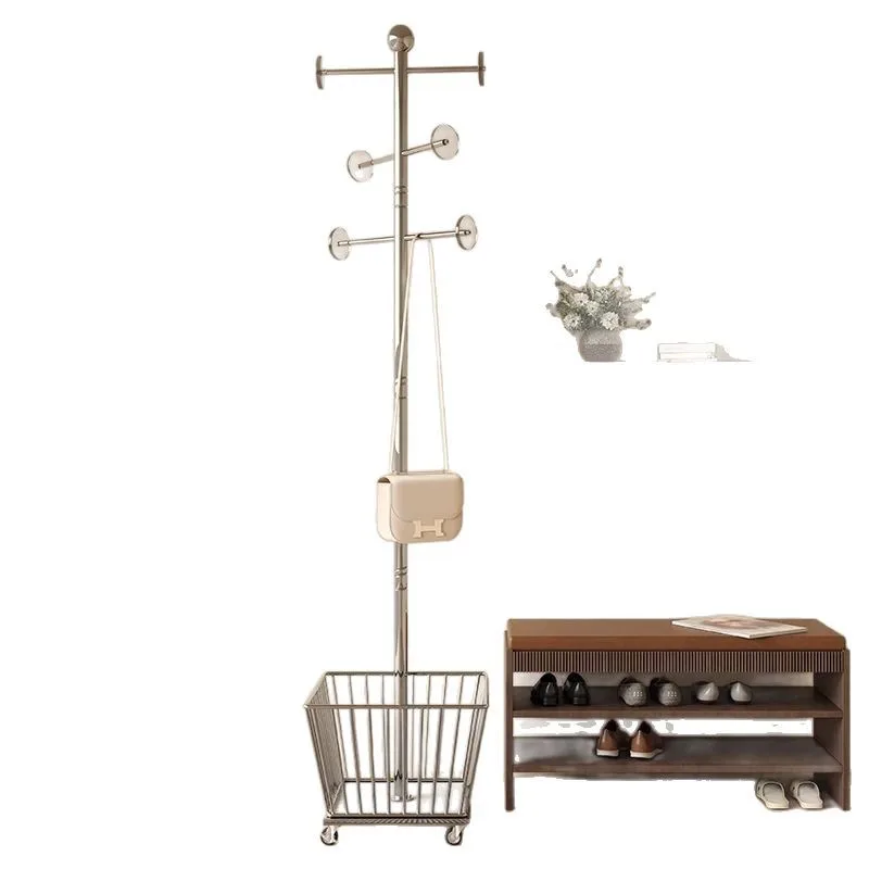 

Clothes hanger french window, living room, clothes hanging, wrought iron, light luxury bedroom, space saving, hanging rack