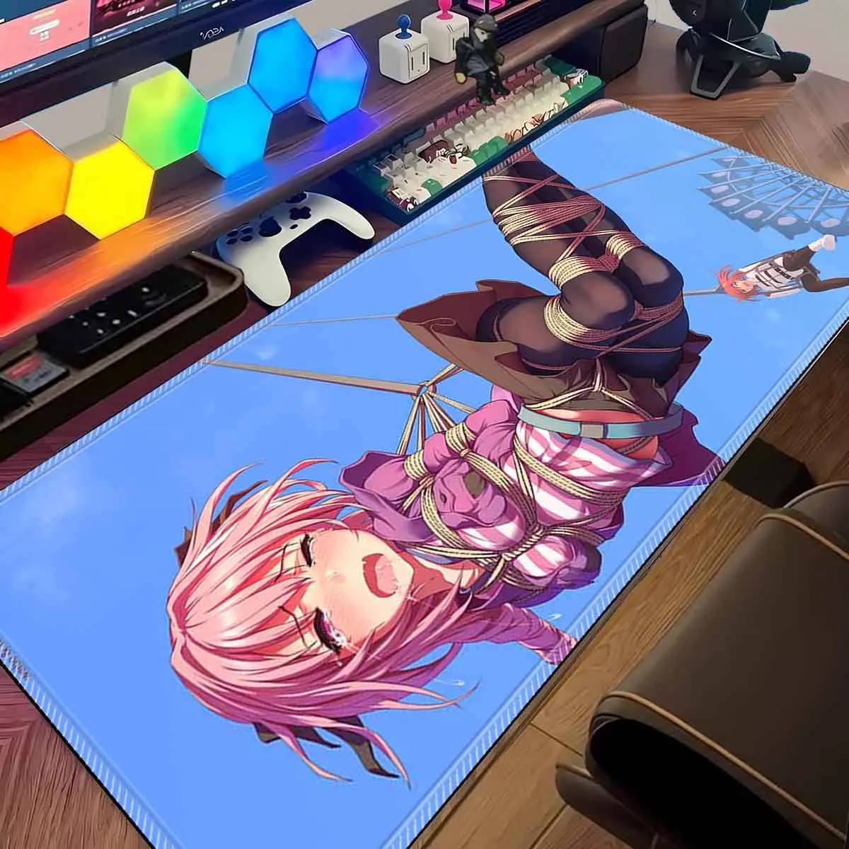 

Large Mouse Pad Fate Astolfo Mouse Pad XXL Game Accessories Gamer Keyboard Desk Mat Non-Slip Anime Waifu Mousepad Desk Mice Mat