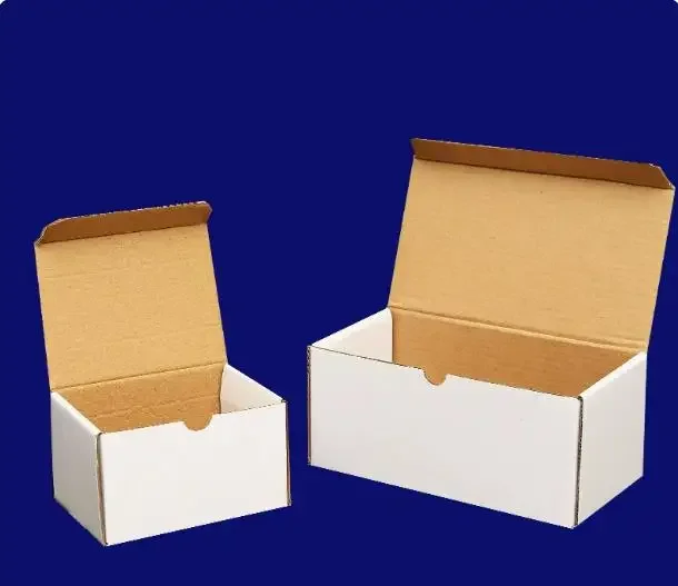 100pcs White Folding Corrugated Paper Packaging Box for Small Business Wedding Carton Gift Box Packaging Storage Box Mail Box