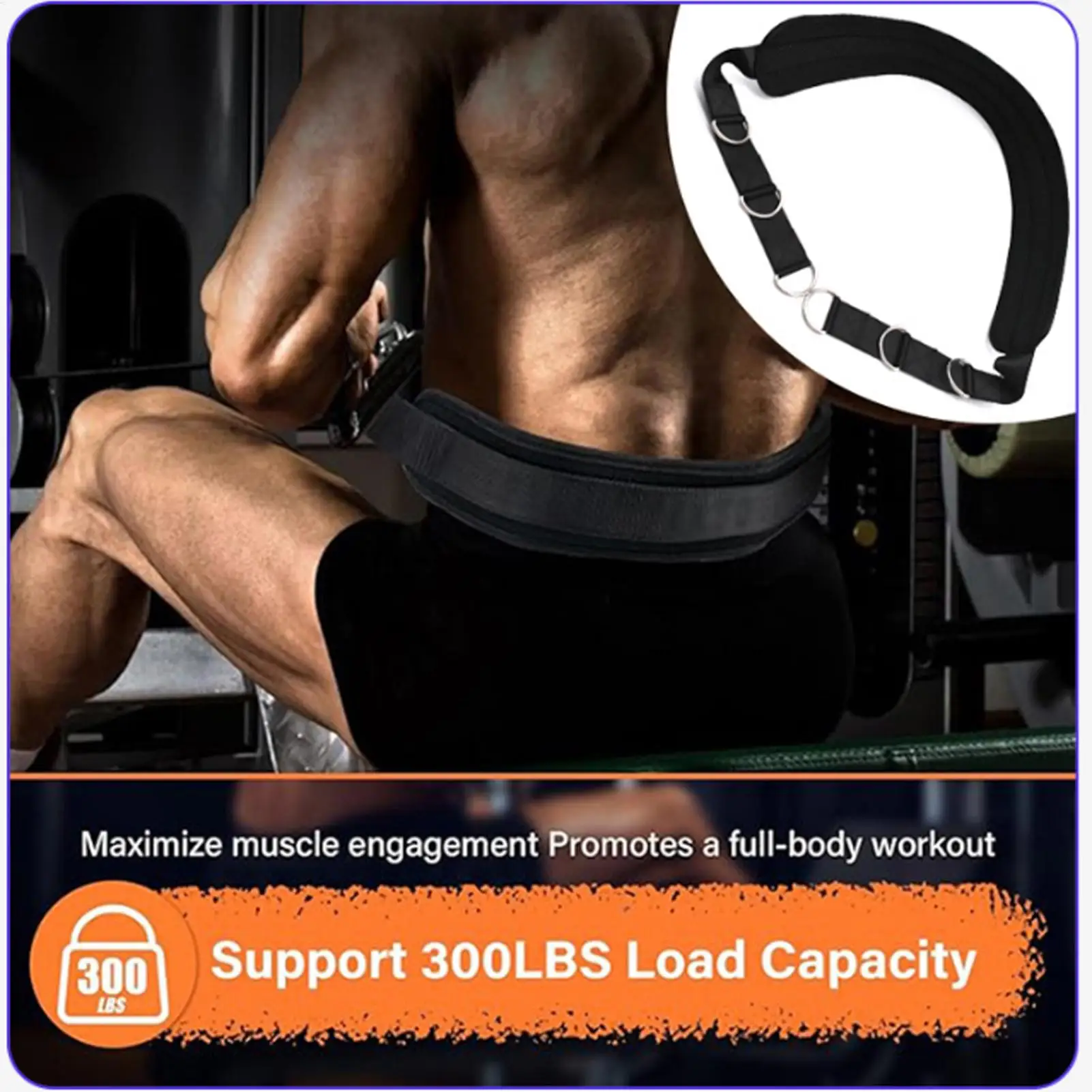 Sangle de traction réglable pour presse à jambes, sangle de maintien pour entraînement à la machine à câble, ceinture de maintien pour exercices de jambes, idéale pour la salle de sport à domicile, l’appartement et les exercices quotidiens.